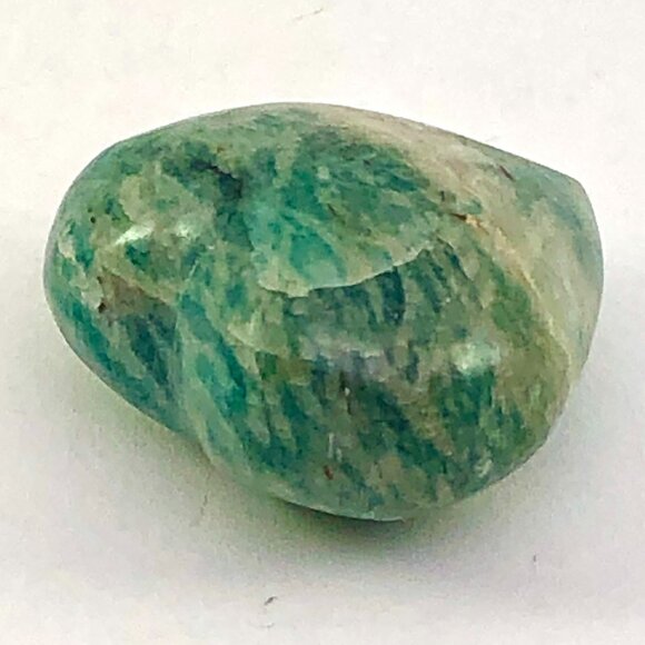 Amazonite Palm Stone Heart Shape 1"  17g  calming soothing Stone Truth Courage - Picture 5 of 9